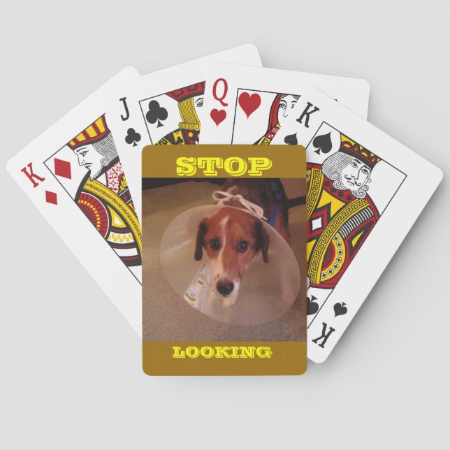 Sluta titta. casinokort (Baksidan)