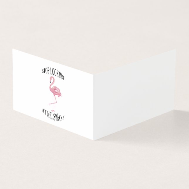 Sluta Tittar på mig Svan Kort (Utsida)