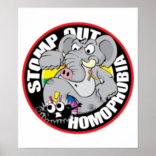 Sluta upp homofobi poster