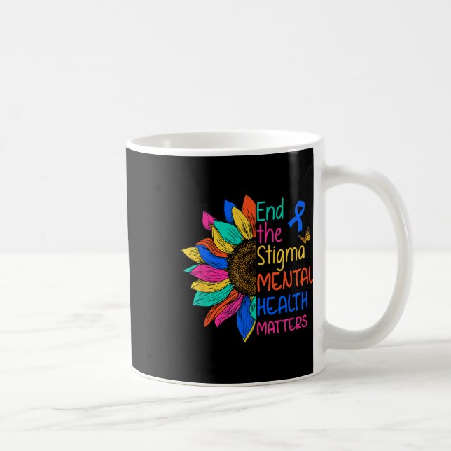 Sluta upp med den psykiska medvetenheten om Stigma Kaffemugg (Höger)