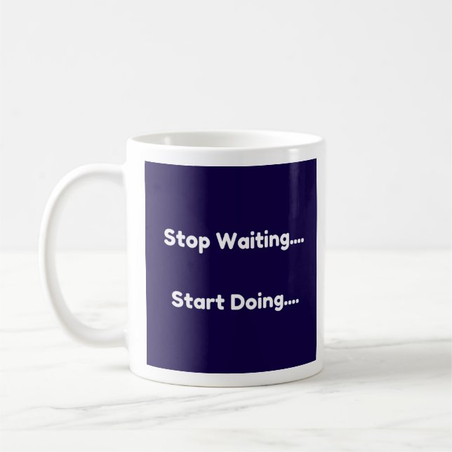 Sluta vänta...Börja göra Kaffemugg (Vänster)