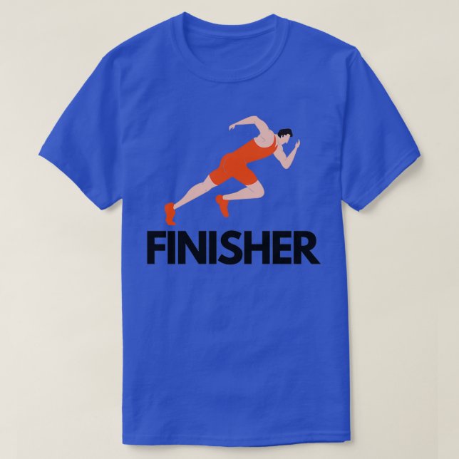 Slutbehandlarens marathon körs t shirt (Design framsida)