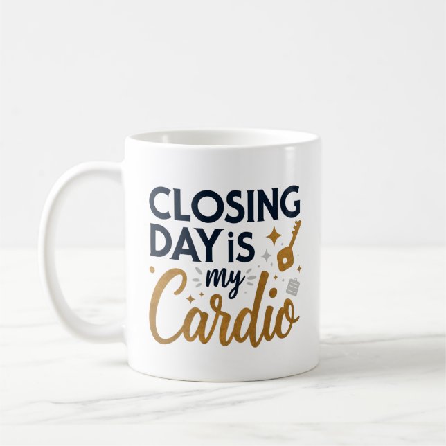 Slutdagen är min Cardio Realtor Kaffemugg (Vänster)