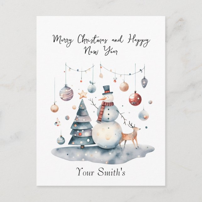 Sluten jul helg vykort (Framsida)