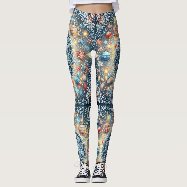 Sluten jul leggings (Framsida)