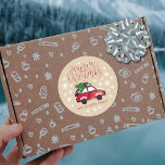 Sluten jul runt klistermärke<br><div class="desc">De här klistermärkena är perfekter att använda som etiketter på julkort och julklappar,  och fessionssymbolen kan lätt vara personlig med ditt namn.</div>