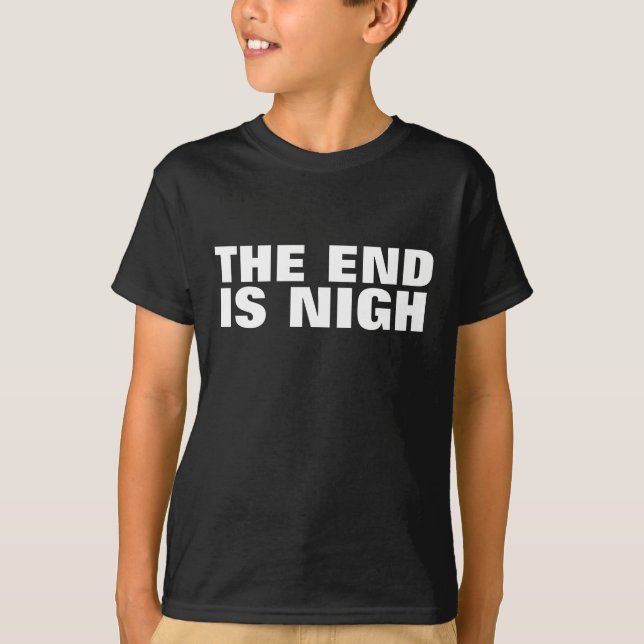 SLUTET ÄR NIGH (NÄRA) BLACK KIDS T-SHIRTS (Framsida)