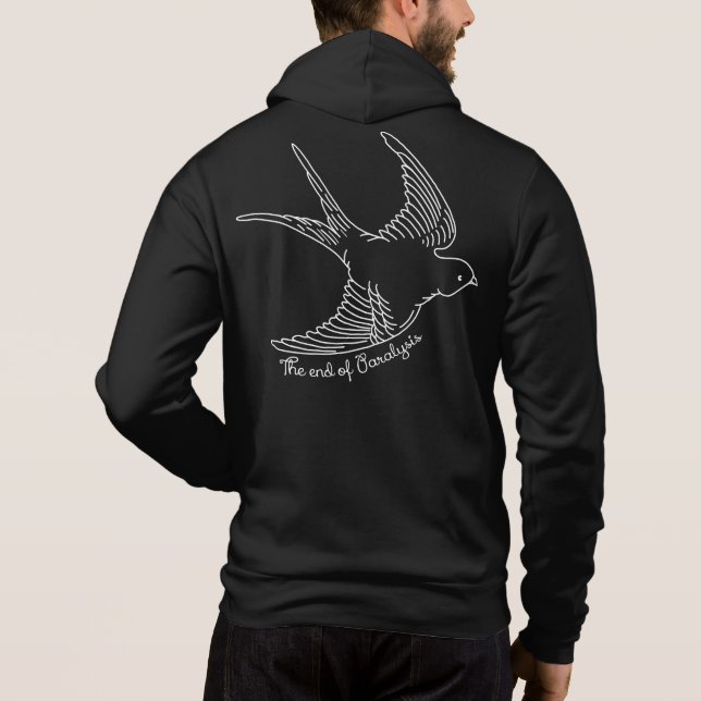 Slutet av Paralysis Zip Hoodie T Shirt (Baksida)