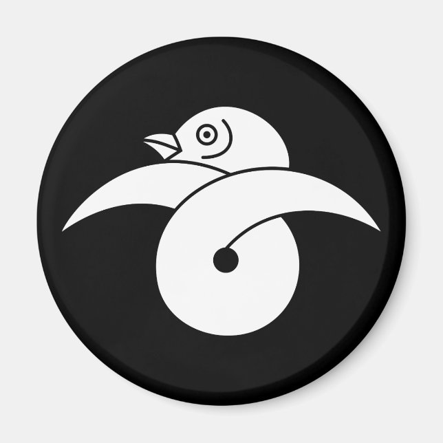 Slutet gåsformat mönster magnet (Framsidan)