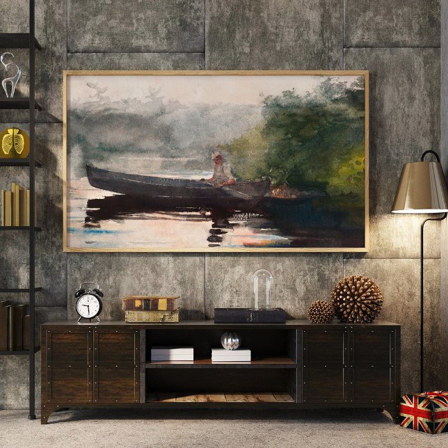 Slutet på dagen, Adirondacks av Winslow Homer Poster (Skapare uppladdad)