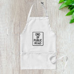 Slutet på det offentliga vägmärket förkläde<br><div class="desc">Vi presenterar vår "End of the Road" Graphic Apron, ett lekfullt och unikt tillägg till ditt köksbeteende som säkert kommer att vända huvudet och gnida konversationer. Vare sig du är kulinarisk entusiast eller bara tittar att lägga till ett tankstreck av humor i matlagningsrutinen, är den här plattan perfekt för dig....</div>