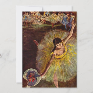 Slutet på en arabesk av Edgar Degas, Vintage Balle Inbjudningar