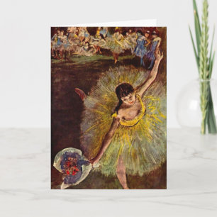 Slutet på en arabesk av Edgar Degas, Vintage Balle Kort