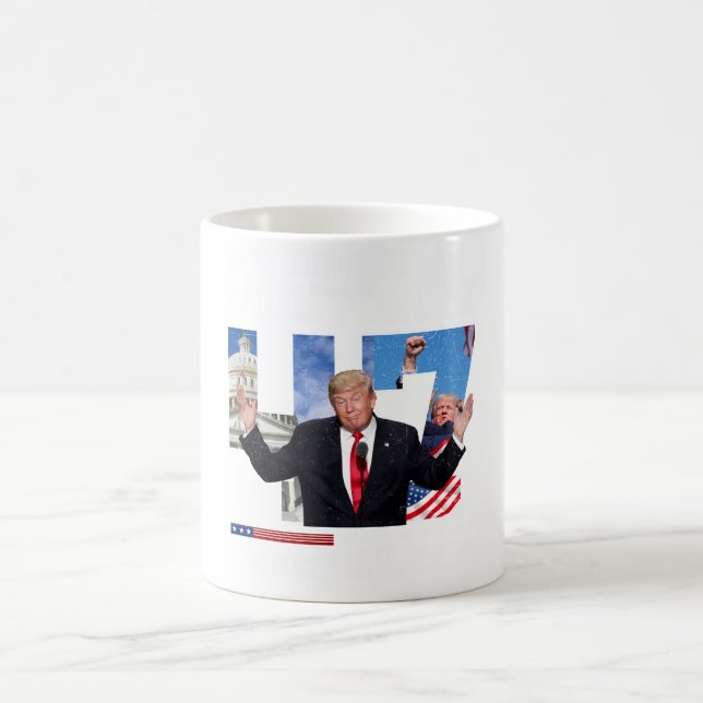 slutet på en mardröm donald trump kaffemugg (Center)