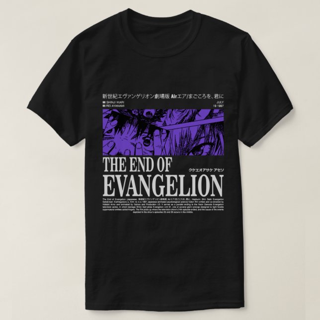 Slutet på evangelion t shirt (Design framsida)