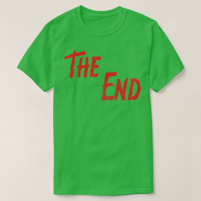Slutet på Krediten för Retro-skräcken T Shirt (Design framsida)