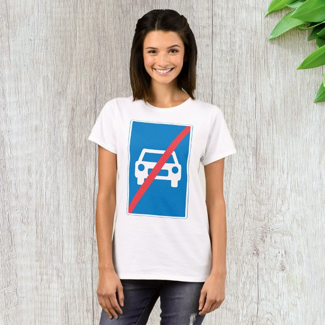 Slutet på motorvägstrafikskylt t shirt (Skapare uppladdad)