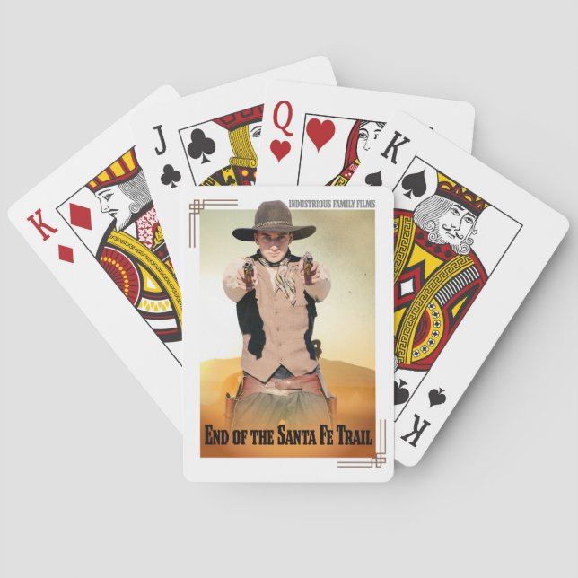 Slutet på Santa Fe Trail-korten Casinokort (Baksidan)
