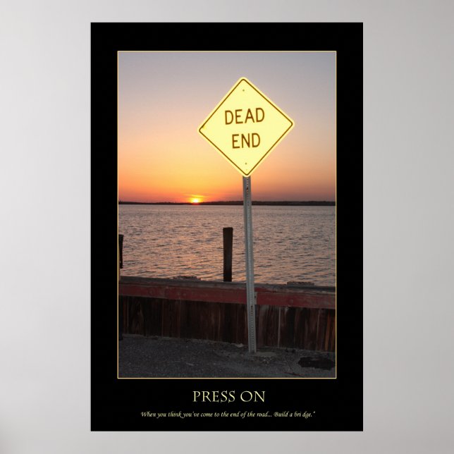 Slutet på vägen poster (Framsidan)