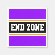 Slutför ZON Roligt Bright Lila Black Gult Rand