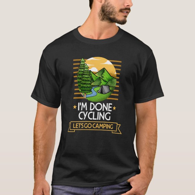 Slutförd cykling gör det möjligt att gå till Biker T Shirt (Framsida)
