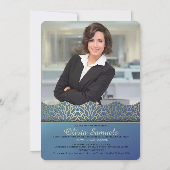 Slutförd fotoinbjudan för Studenten Inbjudningar (Framsida)