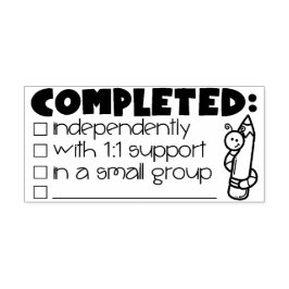 Slutförd Frimärke - Lärare Frimärke Stämpel