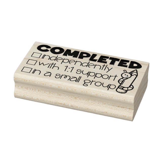 Slutförd lärare Frimärke Stämpel (Stämpel)