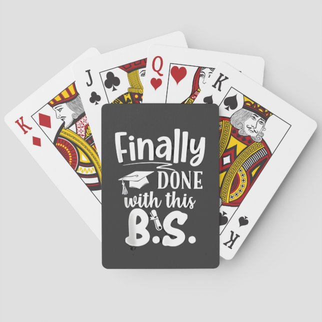 Slutförd med denna BS Funny studenten 2025 Casinokort (Baksidan)