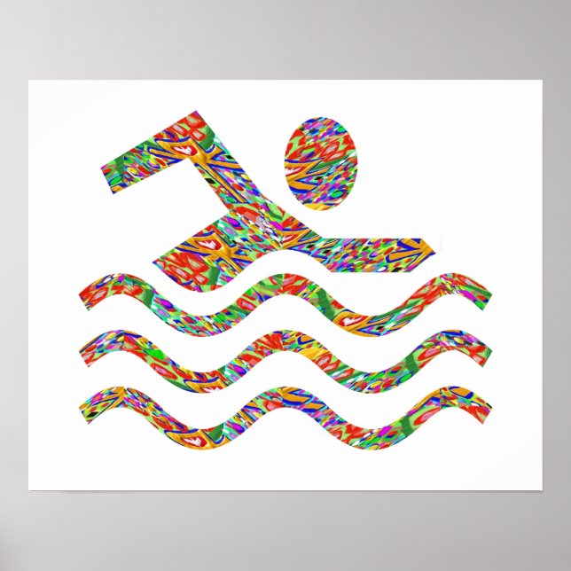 Slutförd simning poster (Framsidan)