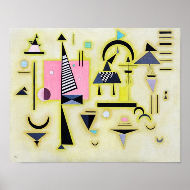 Slutgiltig Rosy, Wassily Kandinsky Poster (Framsidan)