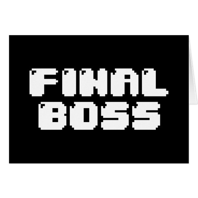 SLUTGILTIGT CHEF-KORT HÄLSNINGSKORT (Framsidan Horizontal)