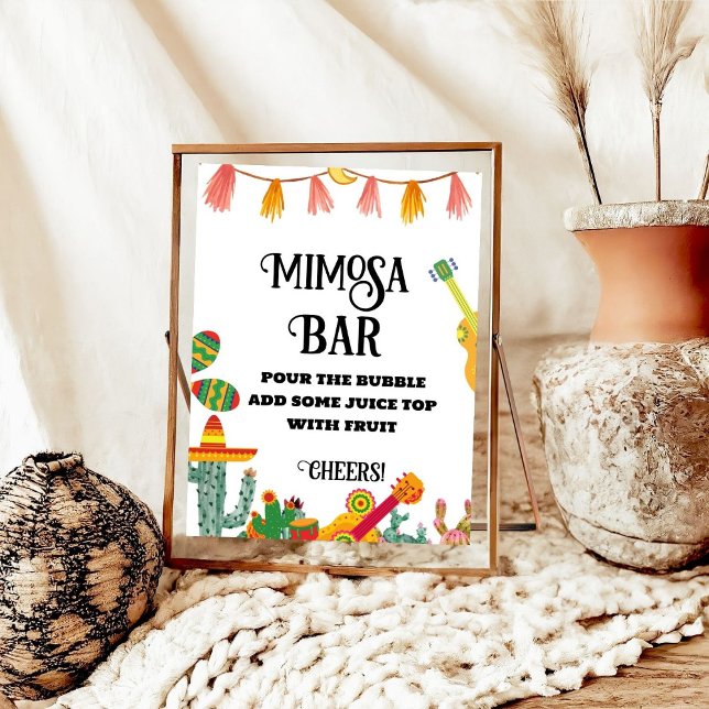 Slutgiltigt Fiesta Bachelorette Mimosa Pub Bord-te Poster (Skapare uppladdad)