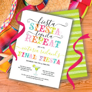 Slutgiltigt Fiesta Bachelorette-parti Inbjudningar