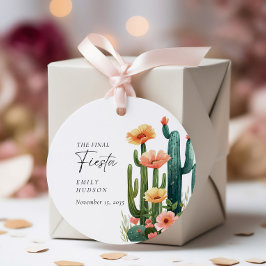 Slutgiltigt Fiesta Cactus Bachelorette Party Gåvor Etiketter