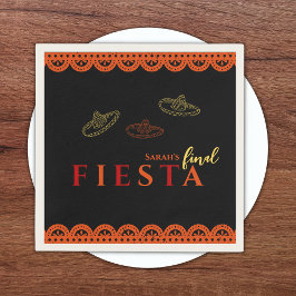 Slutgiltigt Fiesta Mexican Bachelorette Party Pappersservett