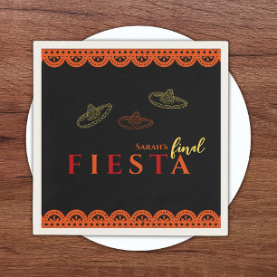 Slutgiltigt Fiesta Mexican Bachelorette Party Pappersservett