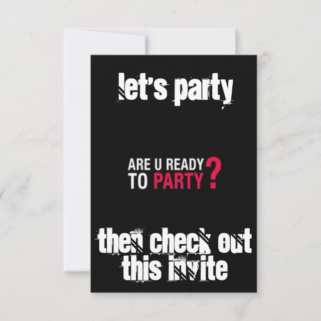 SLUTGILTIGT ***REDO TILL PARTY** PARTINBJUDAN INBJUDNINGAR (Framsida)