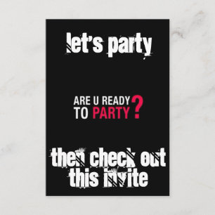 SLUTGILTIGT ***REDO TILL PARTY** PARTINBJUDAN INBJUDNINGAR