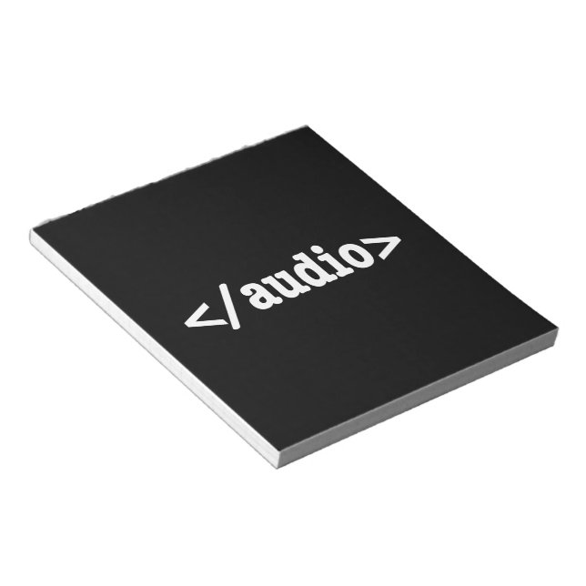 Slutkod för HTML5-Audio Anteckningsblock (Vinklad)