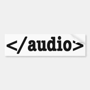 Slutkod för HTML5-Audio Bildekal