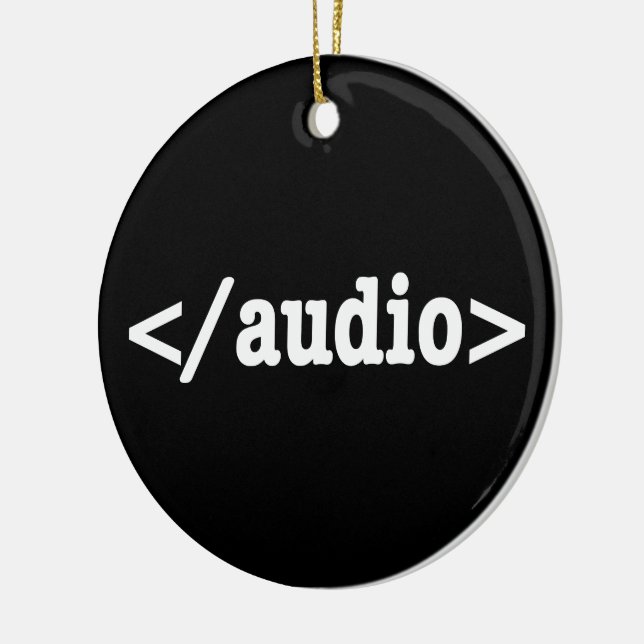 Slutkod för HTML5-Audio Julgransprydnad Keramik (Vänster)