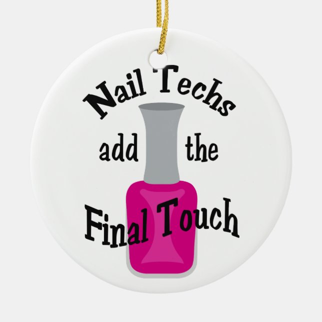 Slutlig beröring julgransprydnad keramik (Framsidan)