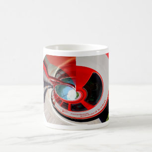 Slutlig färd i Schweiz tåg, omega Kaffemugg
