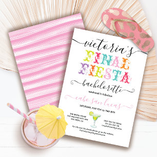 Slutlig Fiesta Bachelorette Helg Party Inbjudningar