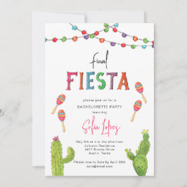 Slutlig Fiesta Mexican Bachelorette helg Inbjudningar