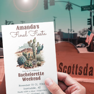 Slutlig Fiesta Scottsdale Bachelorette Helg Inbjudningar
