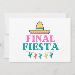 Slutlig Fiesta Sombrero Notkort Julkort