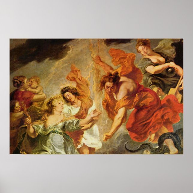 Slutlig förlikning av Marie de'Medici Poster (Framsidan)