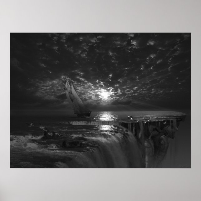 Slutlig Frontier Voyager, surreal konst Poster (Framsidan)